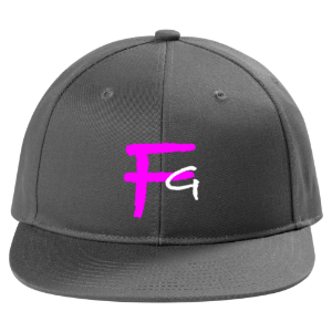 Picture of Classic Grey Snapback Flat Bill Pink FG