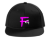 Picture of Classic Black Snapback Flat Bill Pink FG