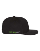 Picture of Rounded Black Snapback Green FG