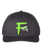 Picture of Rounded Grey Snapback Green FG