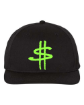 Picture of Rounded Black Snapback Green$