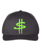 Picture of Rounded Grey Snapback Green$