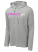 Picture of Hoodie Tee Light Grey Heather Pink FG
