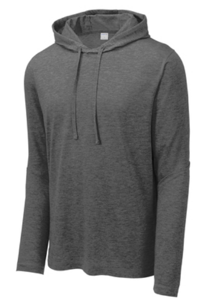 Picture of Hoodie Tee Dark Grey Heather (No Logo)